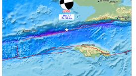 Sismo de magnitud 7,7 estremece sur de Cuba y noroeste de Jamaica