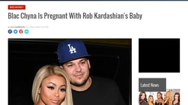 Rob Kardashian y Blac Chyna esperan a su primer hijo
