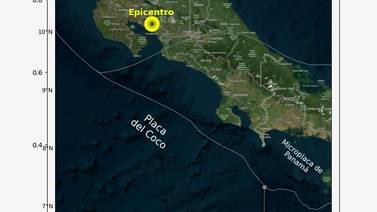 Temblor de magnitud 4,6 sacude Puntarenas  