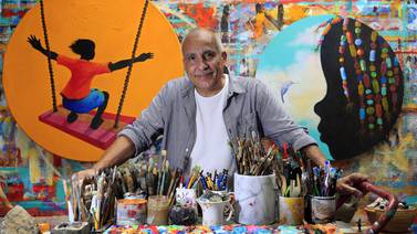 Adrián Gómez y una vida dedicada a la pintura de niños y mujeres afrodescendientes 