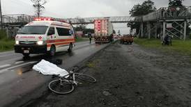 Segundo ciclista muere atropellado este viernes por tráiler en Guápiles