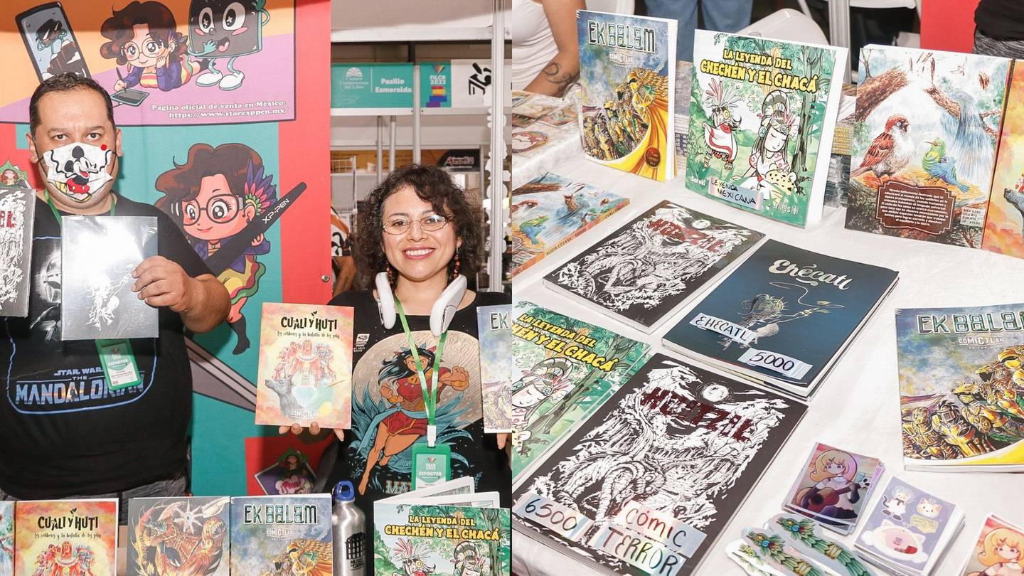 El dúo de Comictlán es uno de los invitados internacionales de la Feria del Libro (Foto: Lily Arce)