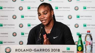 Serena Williams se retira del Abierto de Francia
