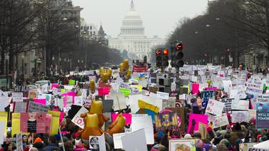 Estados Unidos vive manifestaciones en defensa de los derechos de la mujer y contra Trump