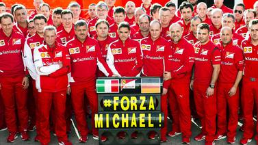  Equipos en los que corrió Michael Schumacher le envían mensaje de respaldo