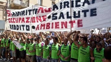 Planta de acero divide a ciudadanos en el sur de Italia