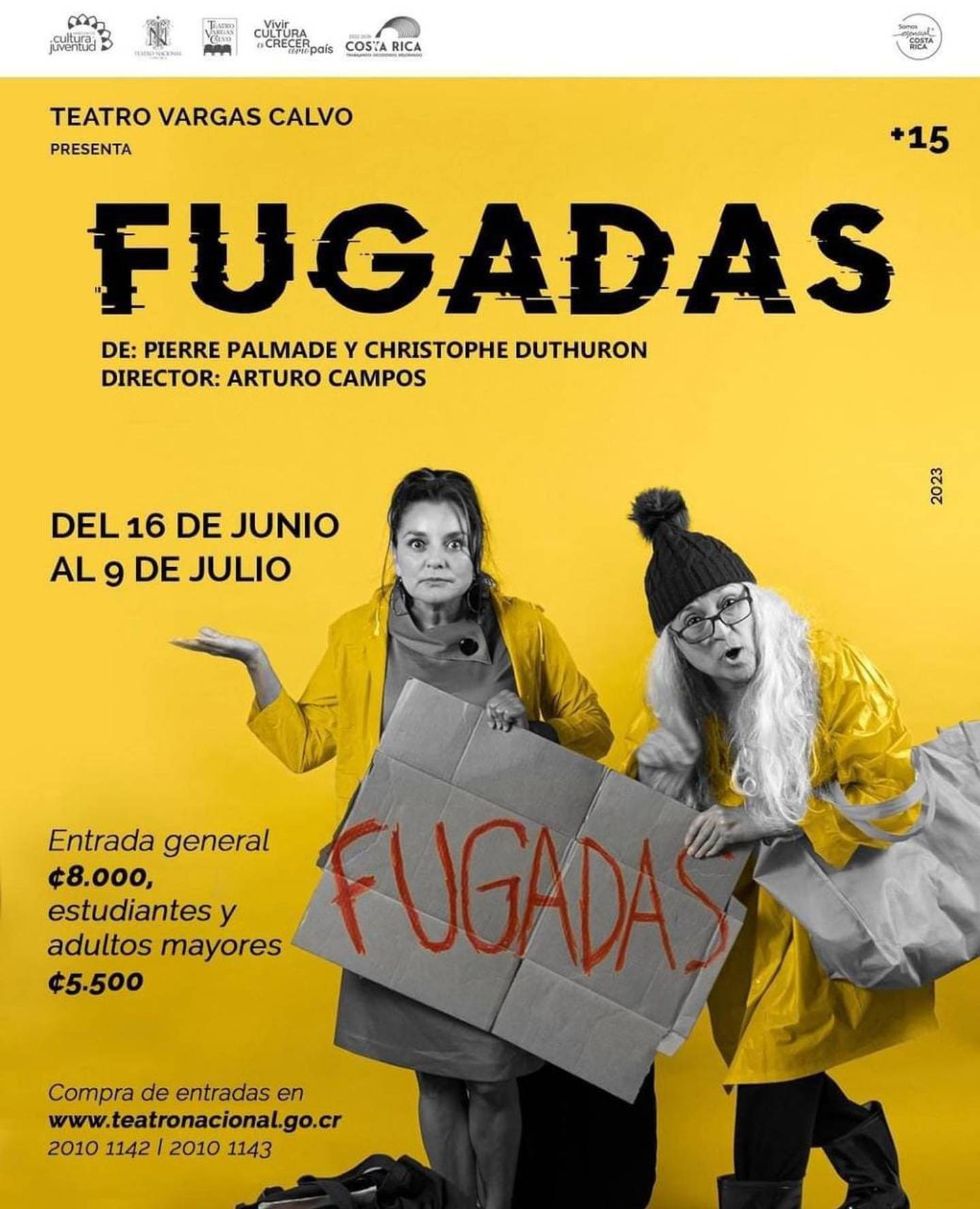 La obra de teatro Fugadas inicia el vienres 16 de junio. Instagram.