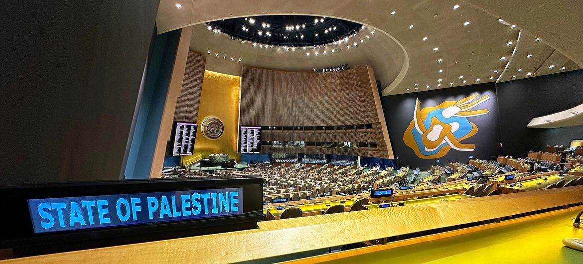 La Asamblea General de la ONU discutió este viernes, en Nueva York, la adhesión de Palestina al organismo. Foto: ONU.
