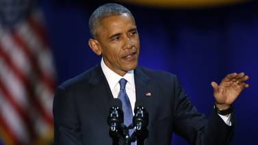 Barack Obama se despide del poder con llamado a la unidad nacional