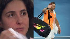 Esposa de Rafael Nadal llora desde la gradería por la eliminación del Grand Slam
