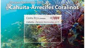 Arrecifes de Cahuita engalanan nuevo sello postal