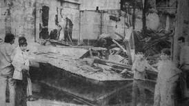 Hoy hace 50 años: Una pared se derrumbó sobre la acera en pleno centro de San José