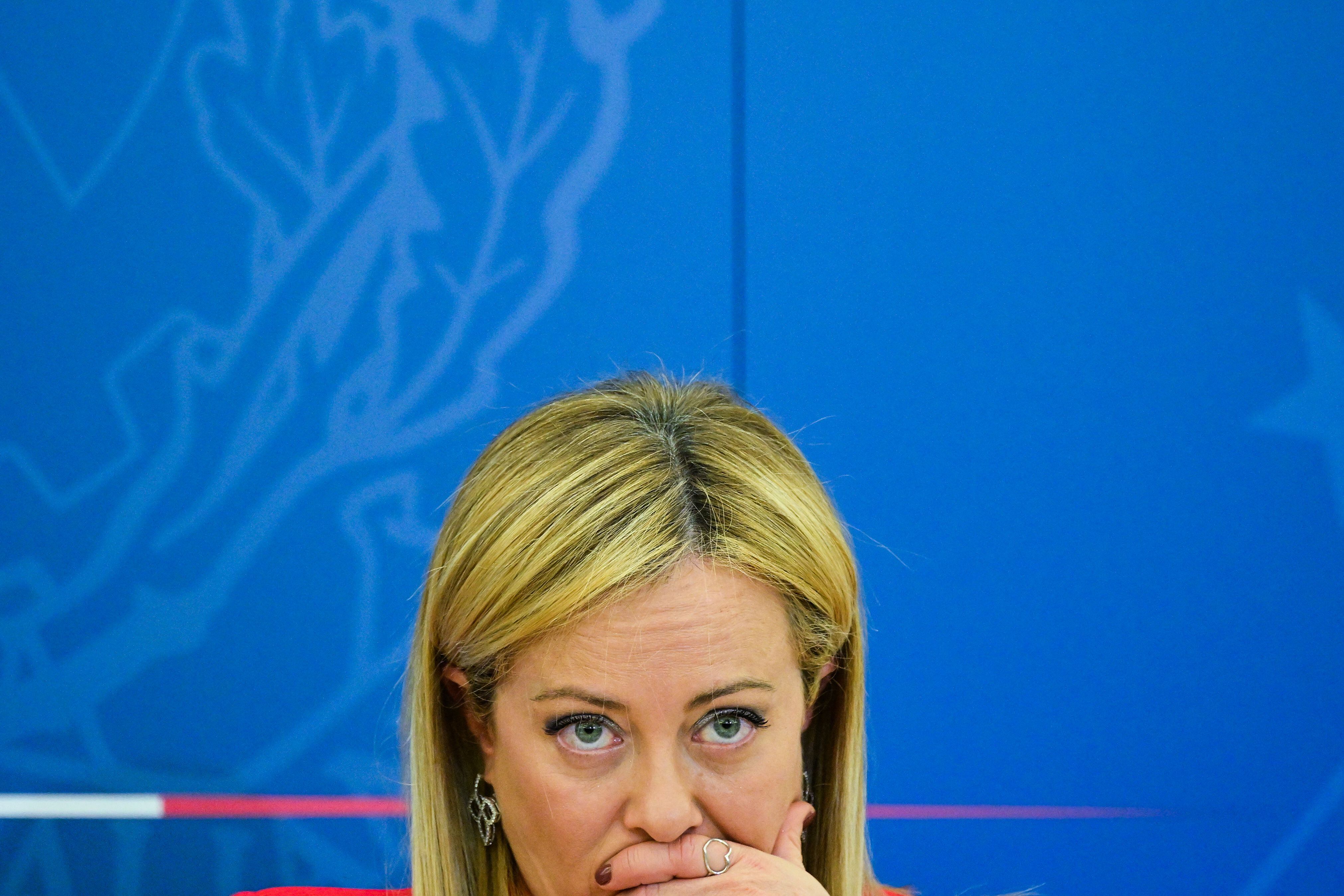 Primera ministra italiana, la ultraderechista Giorgia Meloni. FOTO: