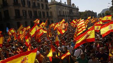 Multitud en Barcelona rechazó la independencia de Cataluña