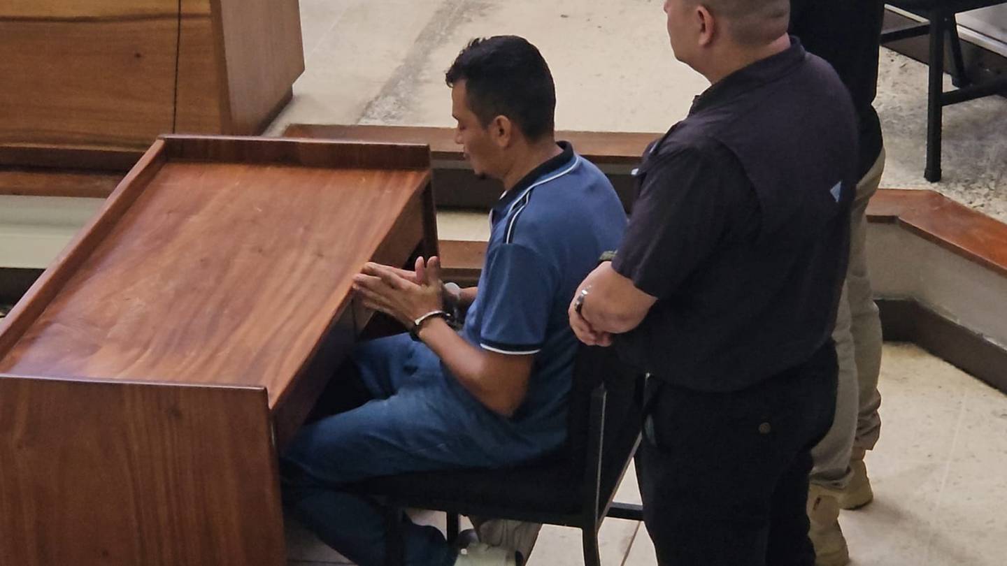 Morales, quien permanecía detenido desde el 20 de setiembre del 2022, fue condenado a 35 años de prisión este lunes en San Carlos. Foto: Edgar Chinchilla.