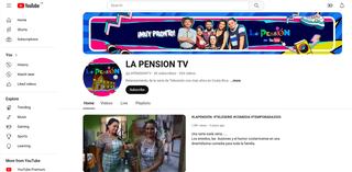 Así se ve el canal de Youtube de La Pensión TV, donde se podrán disfrutar de nuevo todas las temporadas del emblemático programa. Los episodios empezarán a subirse en marzo. Foto: Captura de pantalla