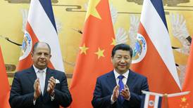 Costa Rica propone a China construir zona económica especial en el Pacífico Central