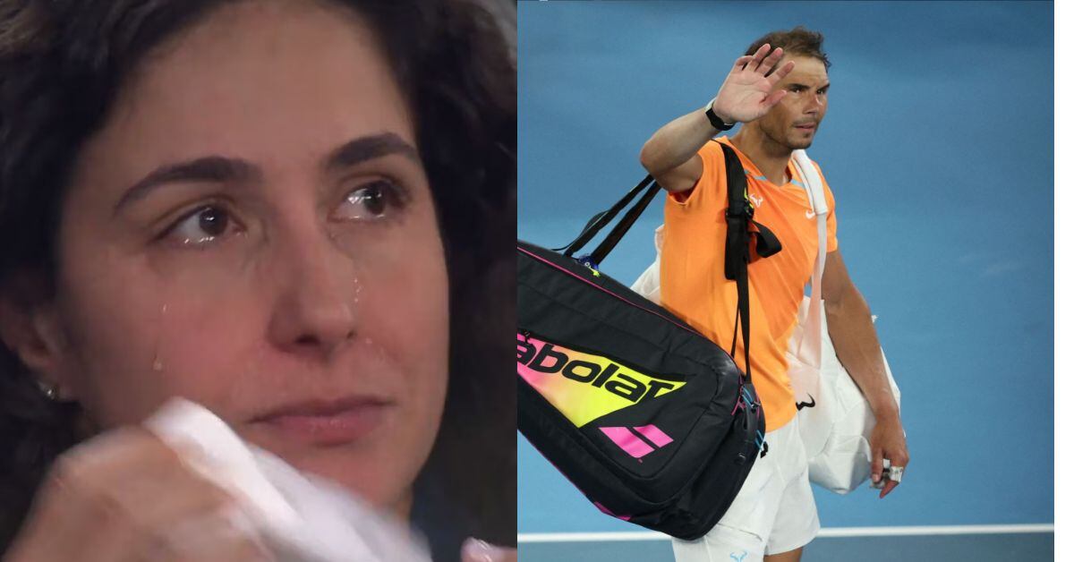 La esposa de Rafael Nadal, María Francisca Perelló, no contuvo las lágrimas por la eliminación del tenista español del Grand Slam. 