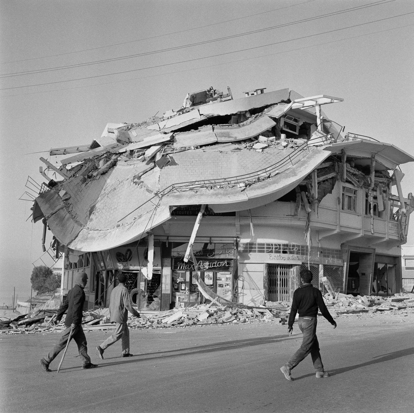 Un edificio destruído tras el sismo de 6,8 que azotó Marruecos.