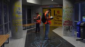 BCR sobre grafitis en Facultad de Ciencias Sociales: ‘Edificio debe permanecer conforme se entregó’