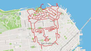 ‘Arte runner’, una iniciativa para crear dibujos con las piernas, un mapa y el GPS del celular