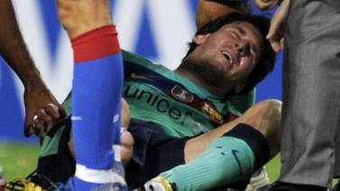 Lesión  en el tobillo de Messi opacó triunfo de Barcelona