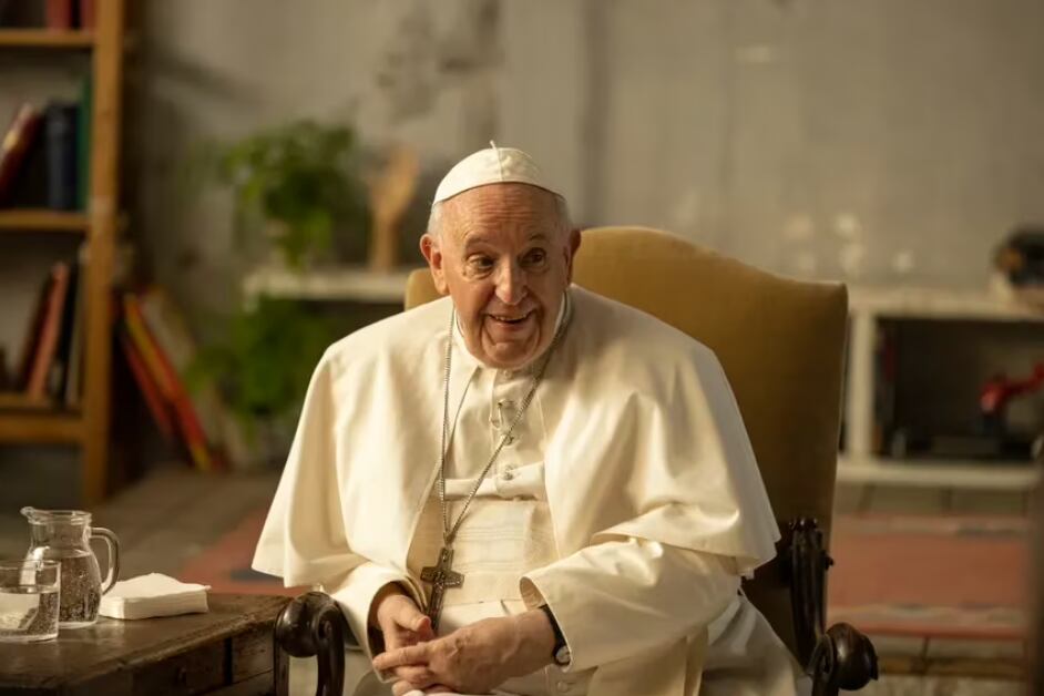 Imágenes de promoción de un nuevo documental del Papa. 