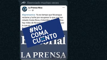 Diario ‘La Prensa’ de Nicaragua desmiente supuesto llamado a ‘luchar’ contra Costa Rica