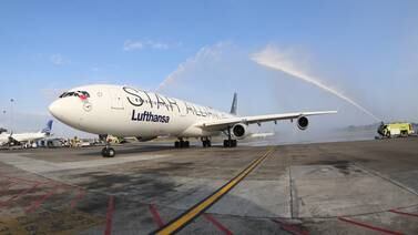 Aerolínea alemana Lufthansa inició su vuelo directo entre Fráncfort y Panamá