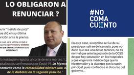 #NoComaCuento: Mario Ruiz no contradijo dato oficial de hospitalizados por covid-19 antes de renunciar