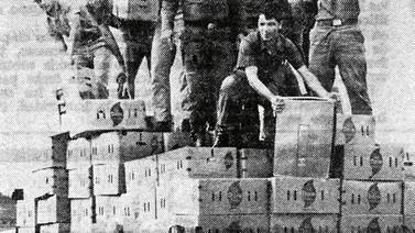 Hoy hace 50 años: Guardia Civil repartió bananos en zonas de escasos recursos