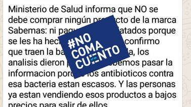 #NoComaCuento: Productos Sabemás no están contaminados con salmonela