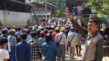 Diez grupos rebeldes de Birmania muestran apoyo a protestas contra el golpe de Estado