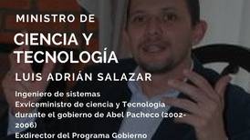 Luis Adrián Salazar surge de las filas del PUSC para guiar el Ministerio de Ciencia y Tecnología

