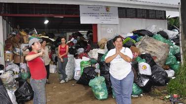 Centro de reciclaje en Alajuela   carece  de agua