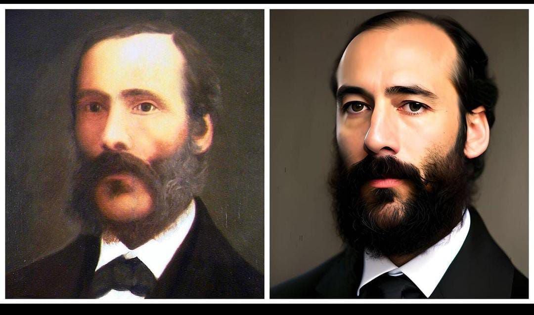 José María Montealegre, presidente de Costa Rica de 1859 a 1863, en versión actualizada. Foto: Cortesía.