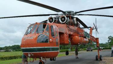 Helicóptero aterrizó de urgencia en La Fortuna