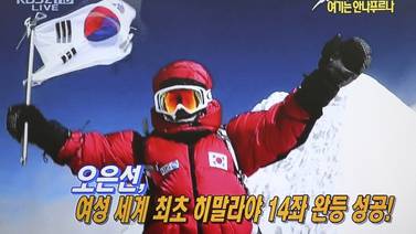 Surcoreana escaló las 14 cimas más altas del mundo