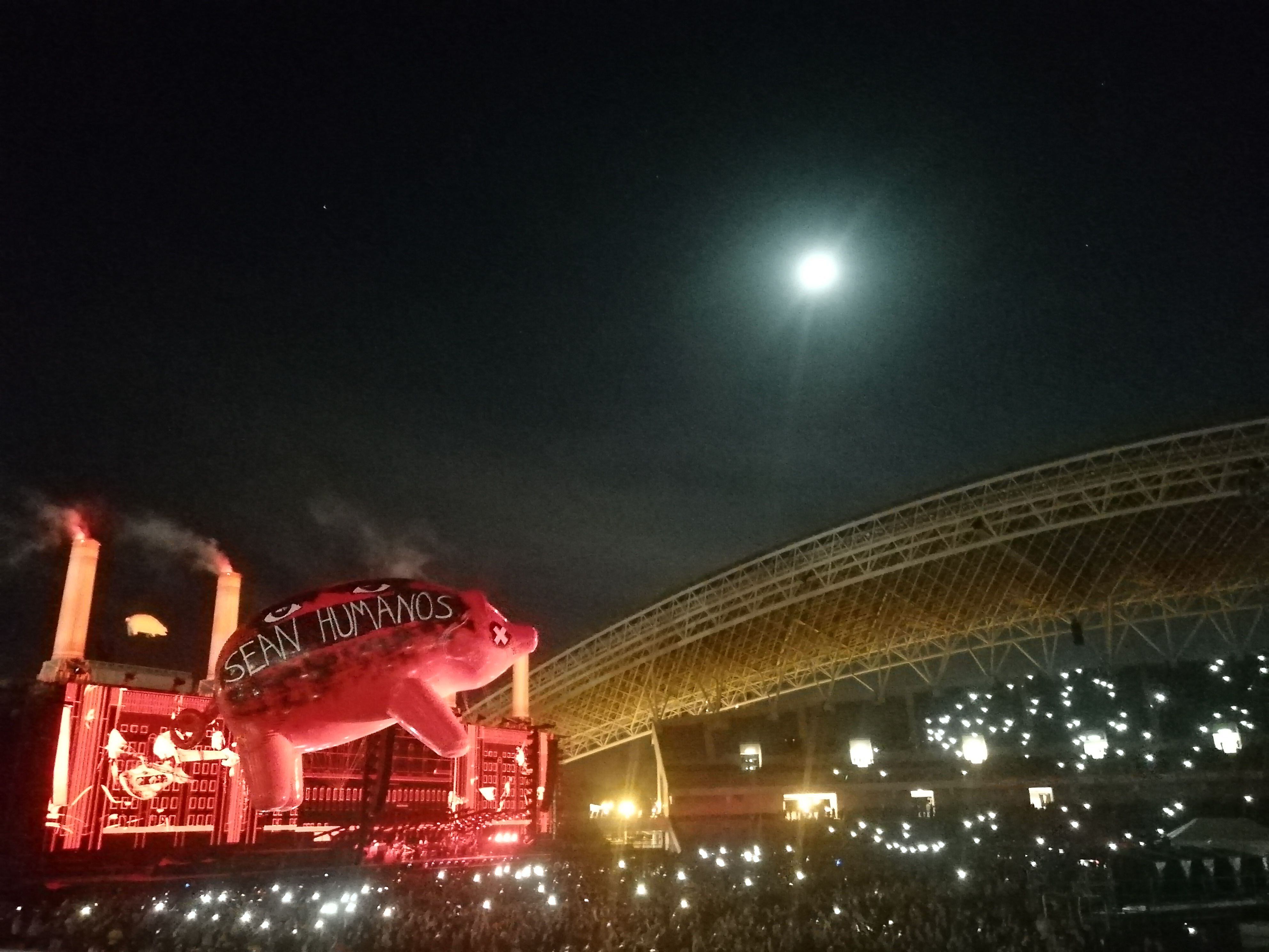 En noviembre del 2018 se marcó un hito en la historia de los conciertos internacionales en Costa Rica.  Roger Waters tocó en el Estadio Nacional. Foto: Archivo/Víctor Fernández.