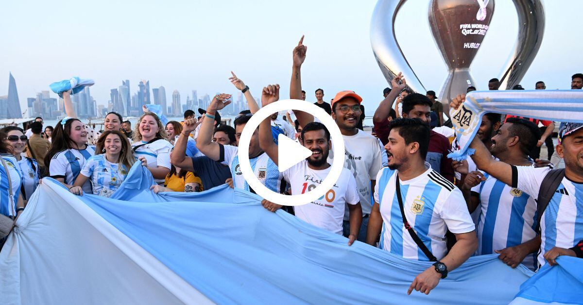 Esta barra de Argentina en Qatar engaña a cualquiera: ¡no son argentinos!