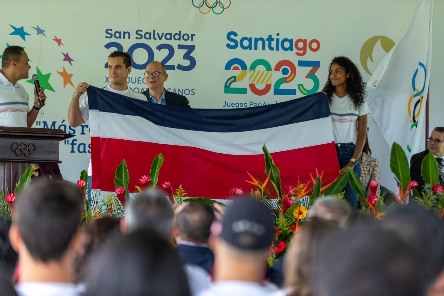 06/10/2023, San José, Coronado, Comite Olímpico, juramentación de los atletas clasificados a los juegos panamericanos en Santiago de Chile.