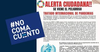 Es falso que la OMS pretende controlar y ordenar confinamientos en los países miembros con la firma del tratado internacional de pandemias.