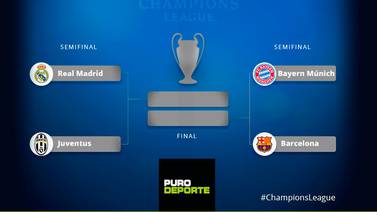 Barcelona-Bayern Múnich y Juventus-Real Madrid serán las semifinales de la Champions League