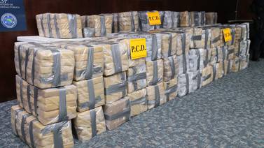 Kilo de cocaína se compra a $1.000 en Colombia, vale $7.000 al llegar a Costa Rica y se vende en $30.000 en Europa