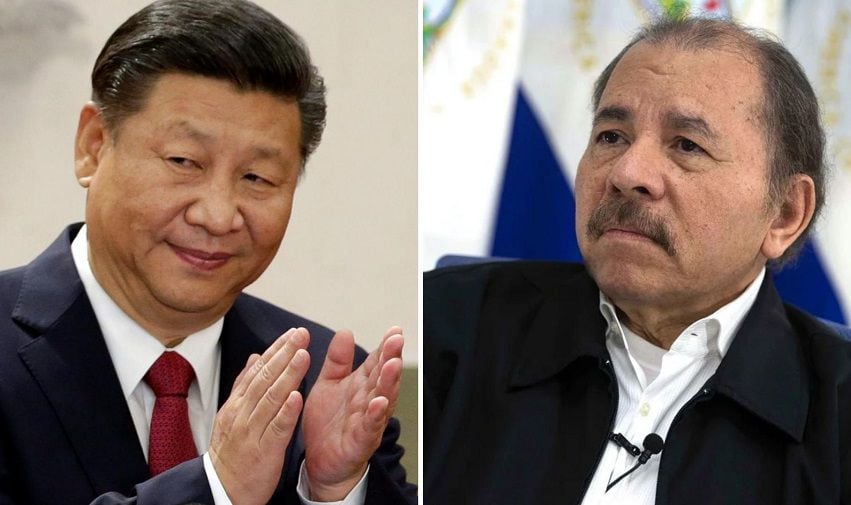 Xi Jinping, presidente de China, y Daniel Ortega, presidente de Nicaragua, han tenido acercamientos en materia comercial en los últimos meses.