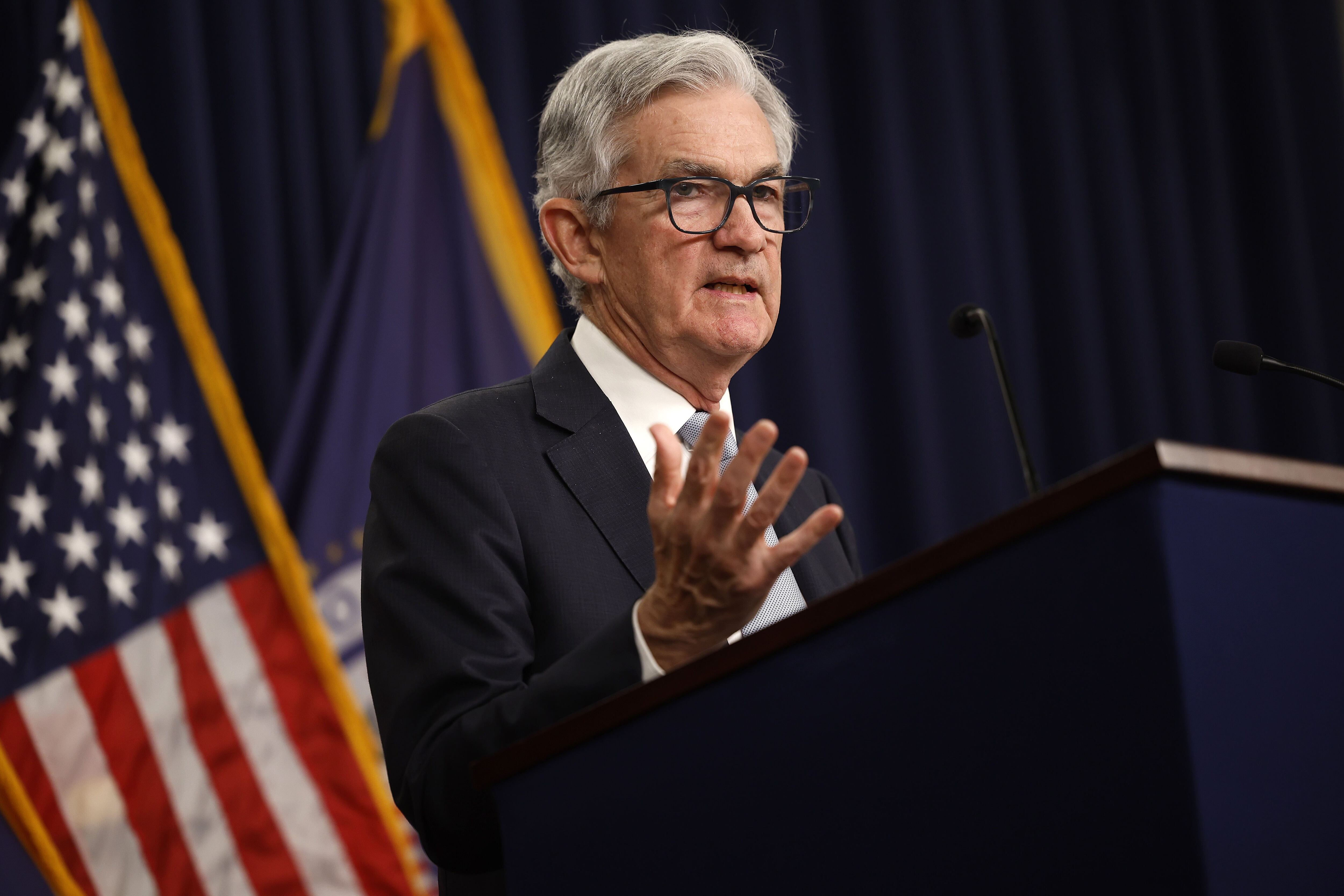El presidente de la Reserva Federal de Estados Unidos, Jerome Powell, reitera la necesidad de incrementar las tasas de interés para llevar de nuevo la inflación a su meta del 2%. Fotografía de archivo: