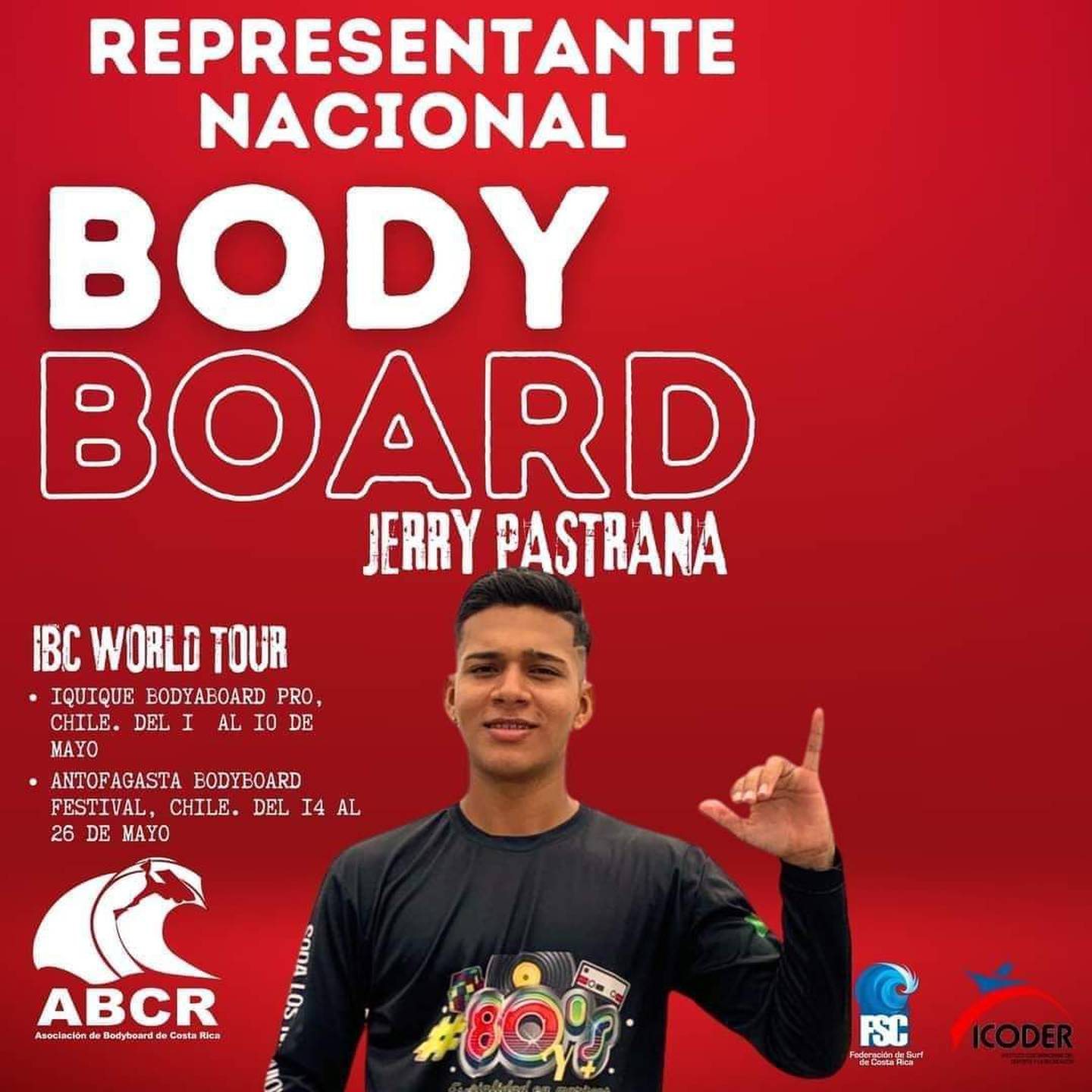 Jerry Pastrana
Selección Nacional  Bodyboard
Tour Mundial Iquique, Chile
6 de mayo del 2024
Cortesía