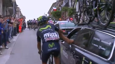 Andrey Amador se aferra con todas sus fuerzas al top 10 del Giro de Italia