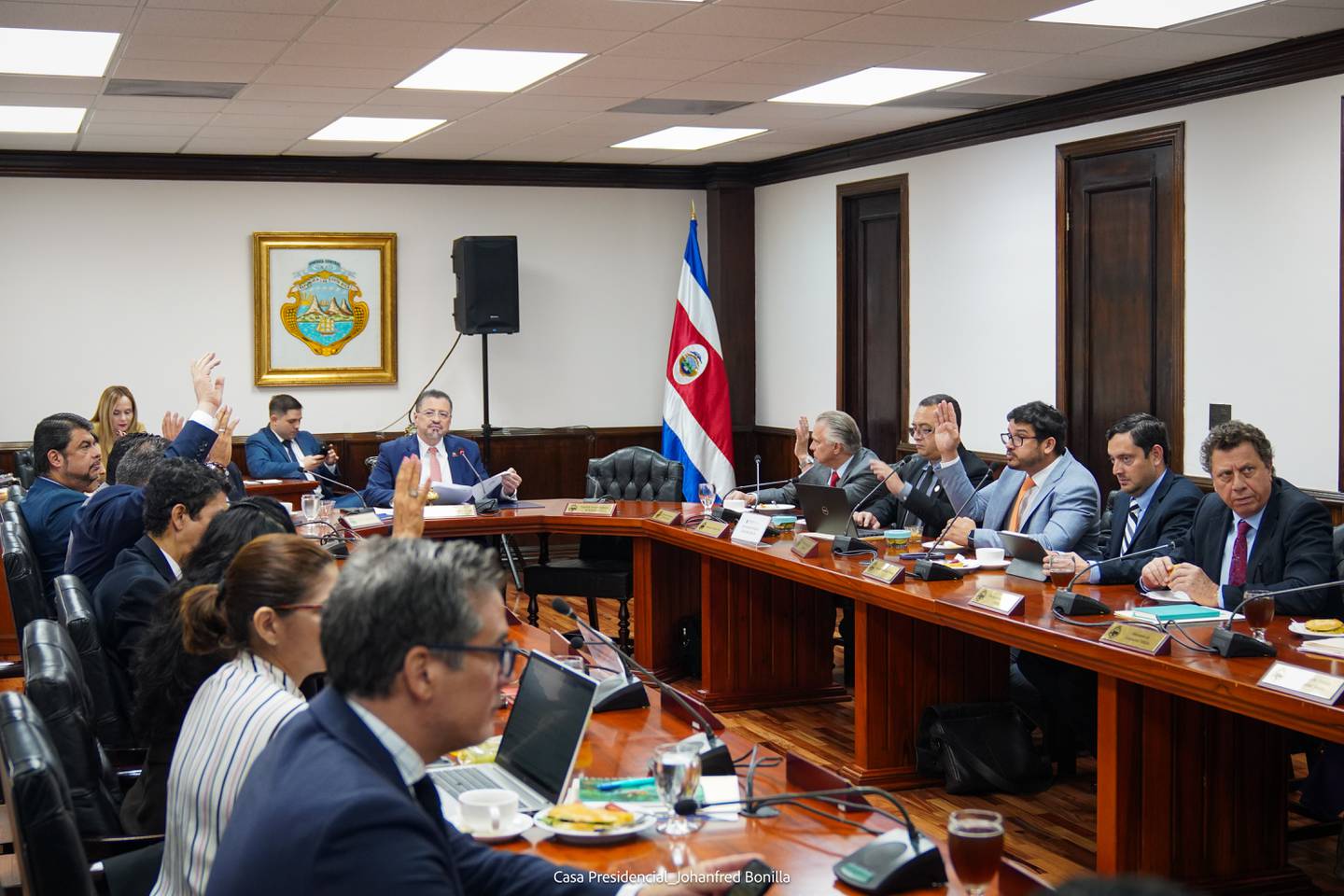 La OCDE cuestionó a Costa Rica por no publicar información de carácter pública, como las agendas de las reuniones del Gobierno. Foto: Casa Presidencial