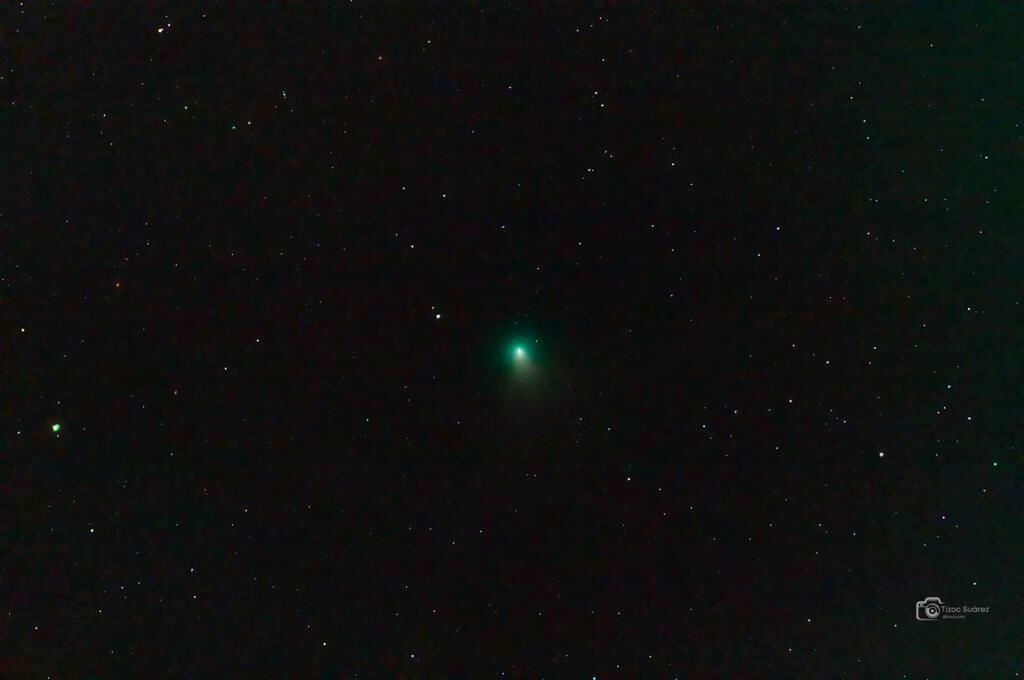 El fotógrafo Tizoc Suárez logró retratar desde Santa Ana en San José el cometa C/2022 E3 (ZTF). Fotografía: Tizoc Suárez para LN.